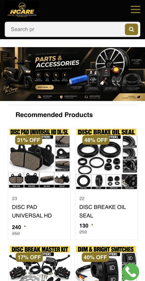 NFBI Care website on a phone